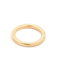 Displaying waterproof gold plated triple band stacking rings in a 3-pack side view - link has visual effect only