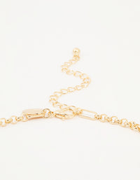 Gold Heart & Star Charm Pendant Necklace - link has visual effect only