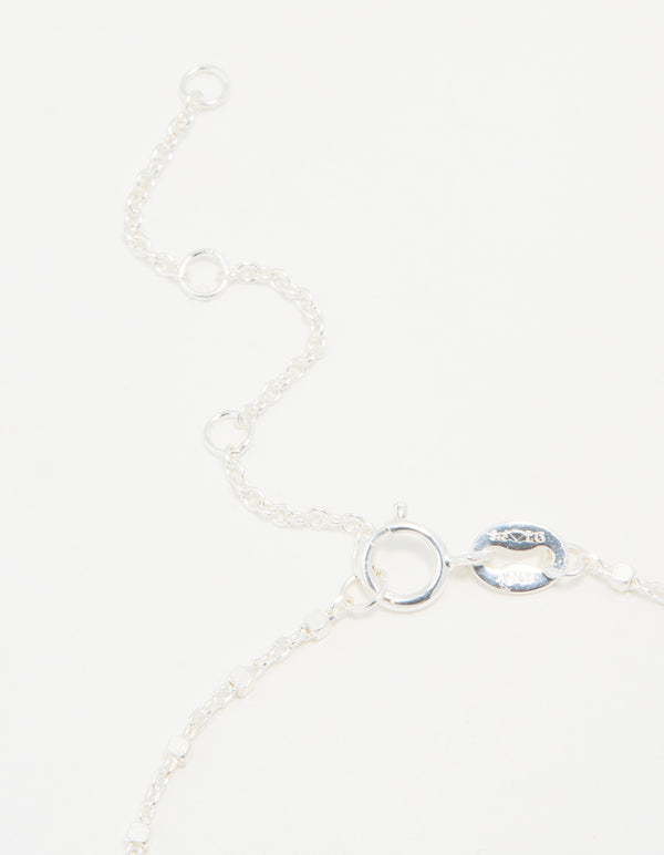 Sterling Silver Cube Chain Bracelet