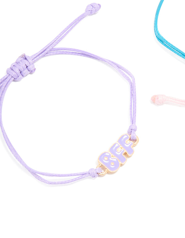 Kids Pastel Bubble BFF Bracelets 3-Pack