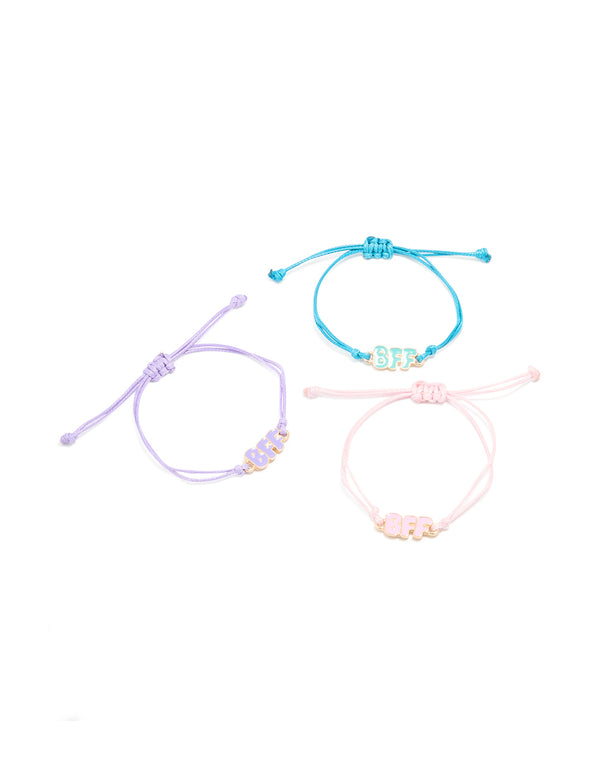 Kids Pastel Bubble BFF Bracelets 3-Pack