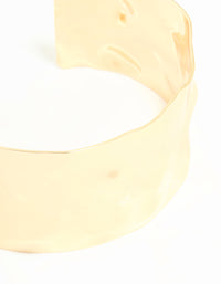 Gold Hammered Classic Wrist Cuff - link has visual effect only