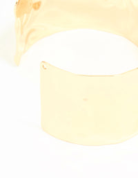 Gold Hammered Classic Wrist Cuff - link has visual effect only