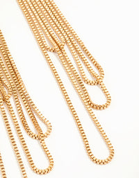 Gold Chain Drop Earrings - link has visual effect only