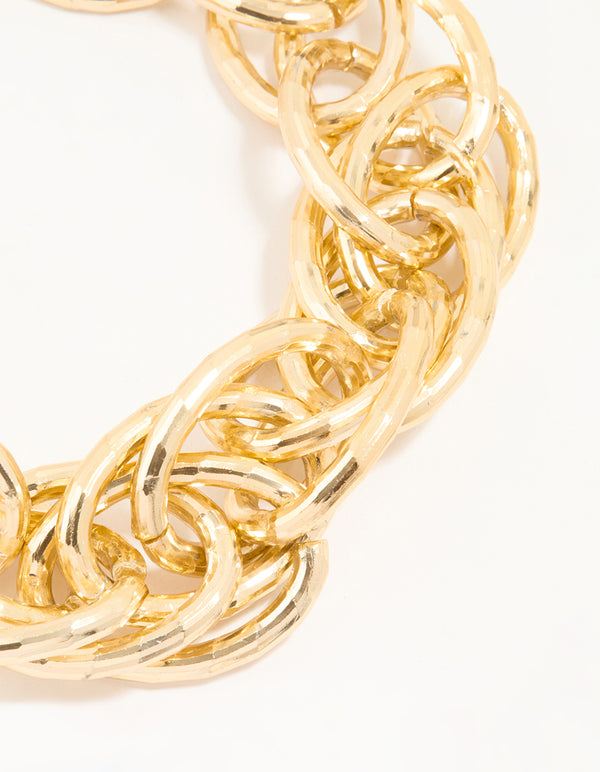 Gold Chain Link Necklace