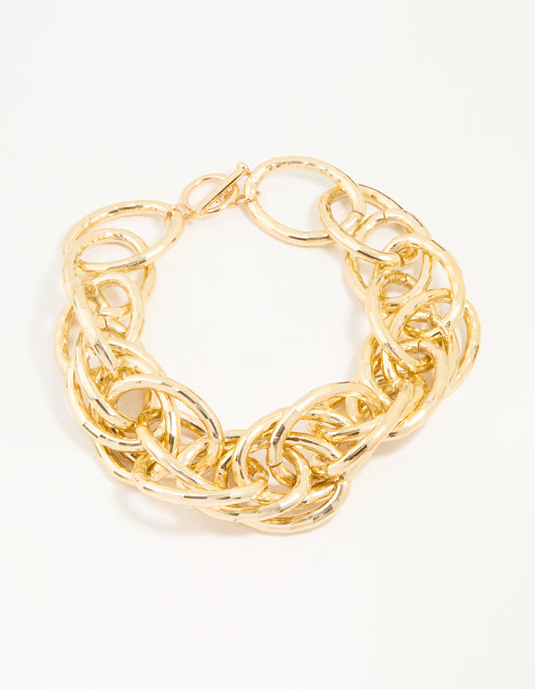 Gold Chain Link Necklace