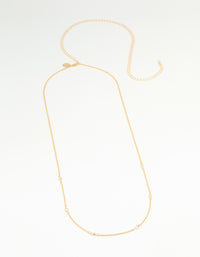 Gold Plated Diamante Waist Chain - link has visual effect only
