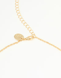 Gold Plated Diamante Waist Chain - link has visual effect only