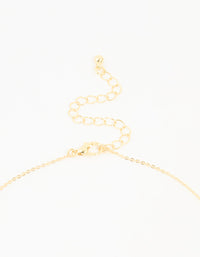 Gold Plated Cubic Zirconia Outline Flower Y-Necklace - link has visual effect only