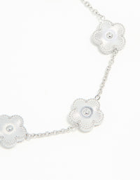 Waterproof Stainless Steel Flower Petals Charm Bracelet - link has visual effect only