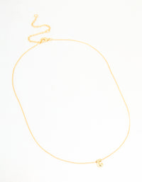 Gold Plated Brass Mini Bubble Letter J Necklace - link has visual effect only