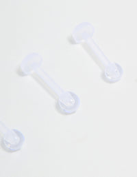 Clear Flat Back Earrings 4-Pack - link has visual effect only