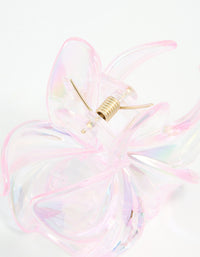 Iridescent Frangipani Claw Clip - link has visual effect only