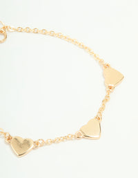Gold Envelope & Heart Bracelets 2-Pack - link has visual effect only