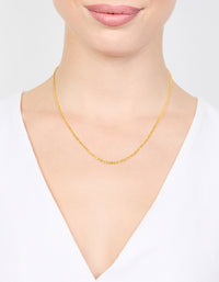 Waterproof Gold Plated Stainless Steel Twisted Short Chain Necklace - link has visual effect only