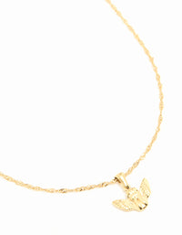 Waterproof Gold Plated Stainless Steel Short Bee Charm Necklace - link has visual effect only