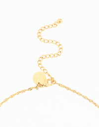 Waterproof Gold Plated Stainless Steel Short Bee Charm Necklace - link has visual effect only
