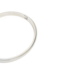 Waterproof Stainless Steel Smooth Hinge Bangle - link has visual effect only