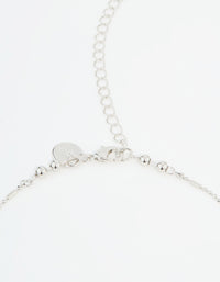 Silver Ball Fine Waist Chain - link has visual effect only