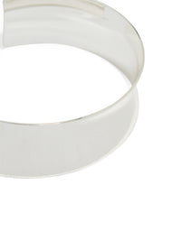 Silver Flat Wide Wrist Cuff - link has visual effect only