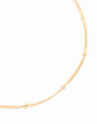 Gold Chain & Droplet Dainty Anklets 3-Pack - link has visual effect only