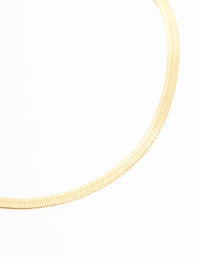 Gold Brown Fabric & Snake Chain Anklets 3-Pack - link has visual effect only