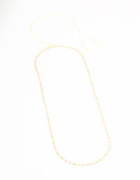 Gold Rainbow Ball Waist Chain - link has visual effect only