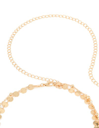 Gold Coin & Diamante Waist Chain - link has visual effect only