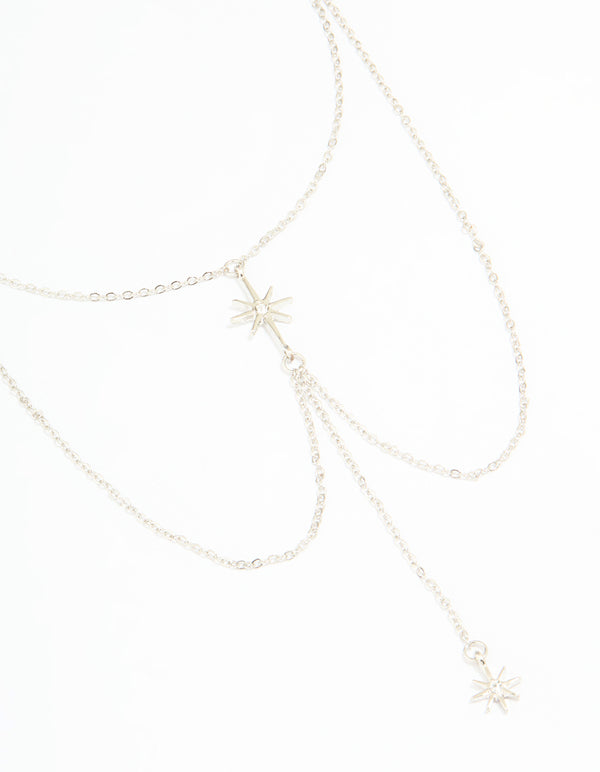 Silver Diamante Celestial Body Chain