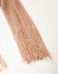 Rose Glitter Fabric Draped Scarf - link has visual effect only