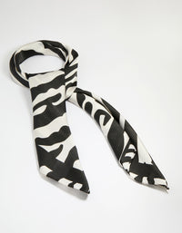 Zebra Print Fabric Scarf - link has visual effect only