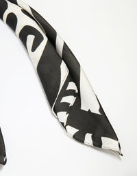 Zebra Print Fabric Scarf - link has visual effect only