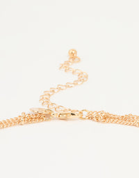 Gold Fish & Flower Charm Necklace - link has visual effect only