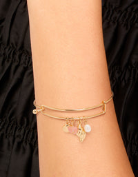 Gold Plated Freshwater Pearl Dainty Ocean Bangle - link has visual effect only