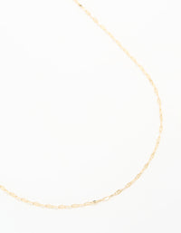 Gold Plated Brass Detailed Chain Necklace - link has visual effect only