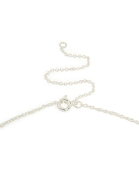 Silver Plated Brass Thin Twisted Chain Necklace - link has visual effect only