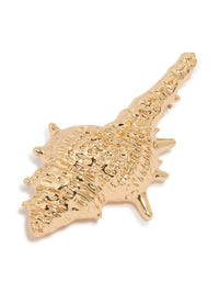 Gold Starfish & Shell Brooch Set - link has visual effect only