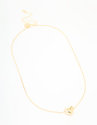 Gold Plated Heart Pendant Necklace - link has visual effect only