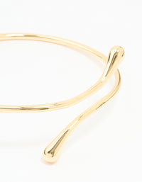Gold Plated Molten Drop Arm Cuff - link has visual effect only