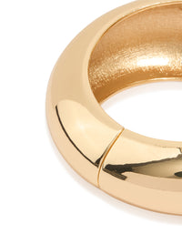 Gold Chunky Round Bangle - link has visual effect only