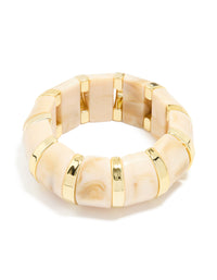 Gold Marble Large Stretch Bracelet - link has visual effect only