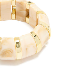 Gold Marble Large Stretch Bracelet - link has visual effect only