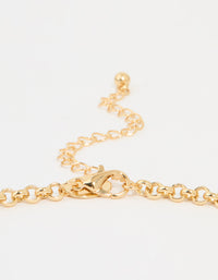 Gold Plated Vintage Cross Y-Necklace - link has visual effect only