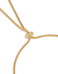 Gold Plated Cubic Zirconia Bow Toggle Bracelet - link has visual effect only