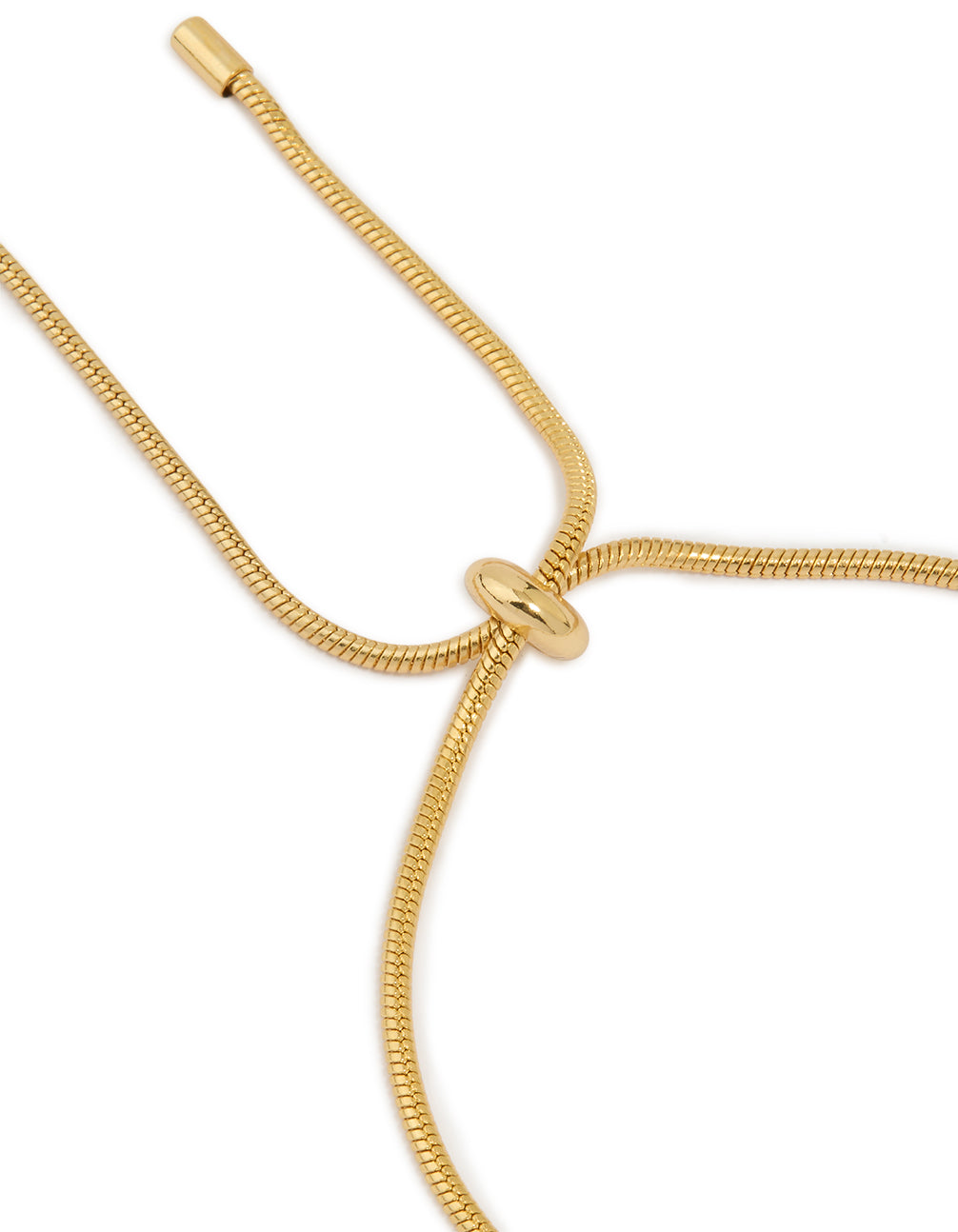Gold Plated Plain Twisted Chain Toggle Bracelet