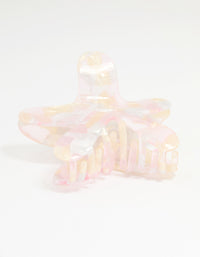 Iridescent Acrylic Medium Starfish Claw Clip - link has visual effect only
