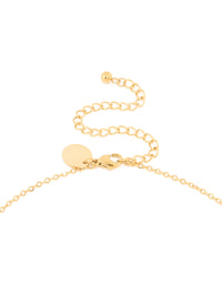 Waterproof Gold Plated Stainless Steel Large Bubble Letter E Necklace - link has visual effect only