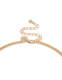 Antique Gold Laser Cut Patterned Necklace - link has visual effect only