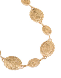 Gold Western Oval Belt - link has visual effect only