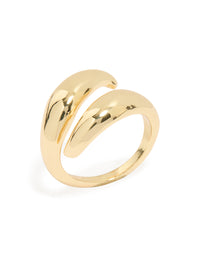 Gold Plated Double Layered Twist Ring - link has visual effect only